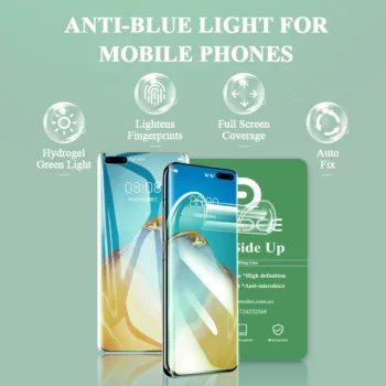 Blaulicht-Displayschutzfolie für Telefon, selbstheilend, Bu04 2 1