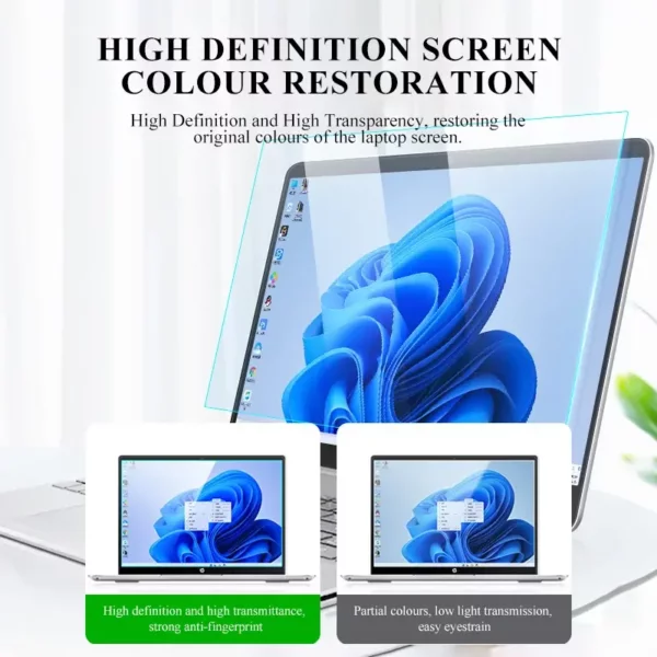 ⁦Anti fingerprint screen protector for laptop PSB15 REEDEE⁩ - الصورة ⁦3⁩