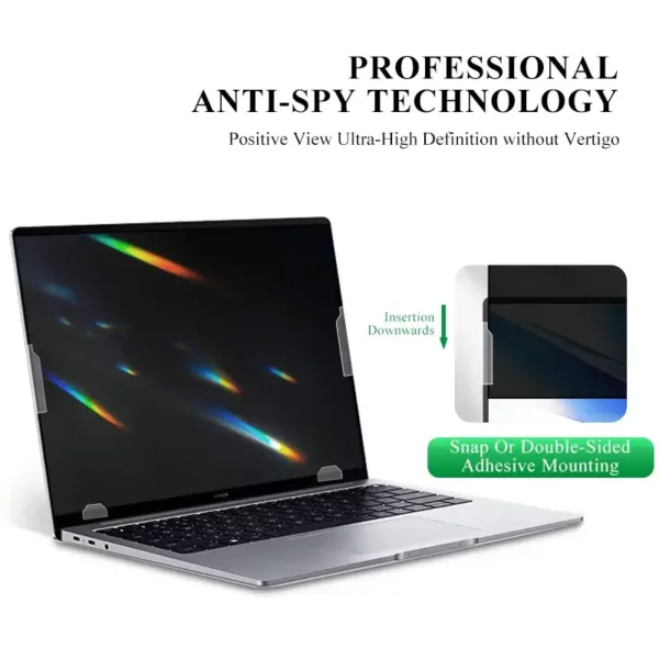 Laptop Computer Privacy Screen Filter Wholesale – PET Anti-Glare Film PV2HCG06 - Imagem 3