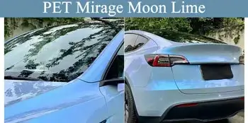 Suprimentos de filme de embrulho de carro Mirage Moon Lime 2 jpg