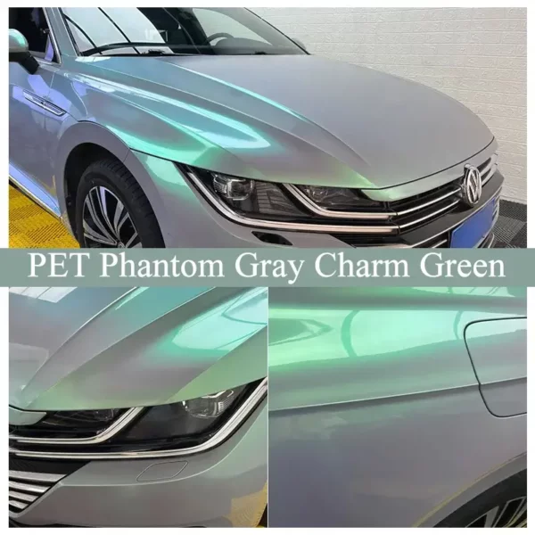 Phantom Gray Charm Green Vinyl Car Wrap Manufacturers - छवि 2