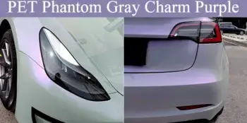 Phantom Gray Purple car wrap