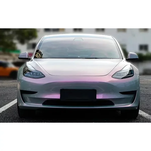 Película de envoltura de coche roja con encanto gris fantasma PET personalizada
