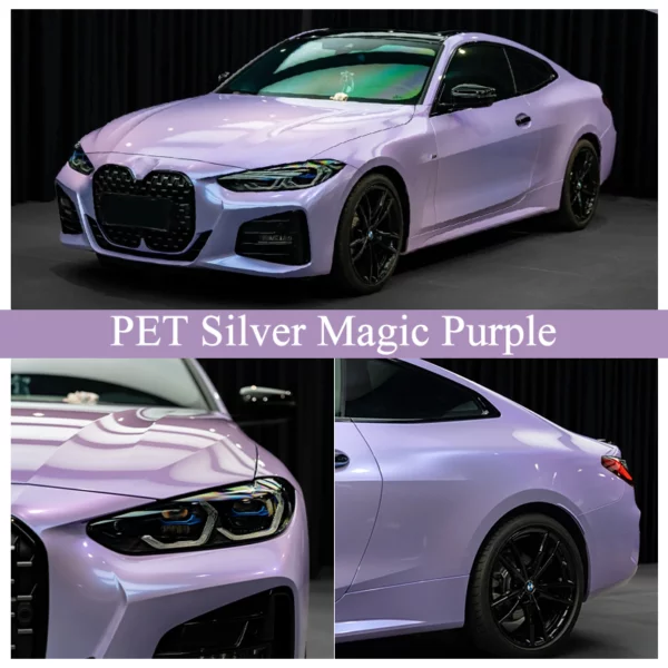 Silver Gradient Purple Car Wrap Film Wholesale 1 jpg