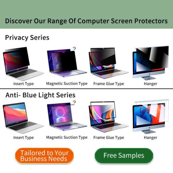 Laptop Computer Privacy Screen Filter Wholesale – PET Anti-Glare Film PV2HCG06 - Imagem 9