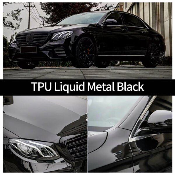 ⁦TPU Liquid Metal Black Color PPF Roll⁩ - الصورة ⁦2⁩