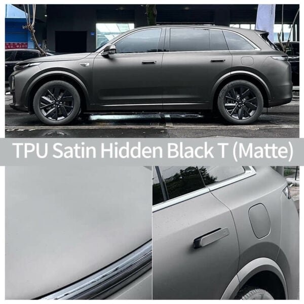 Premium TPU Satin Hidden Black T Color PPF Roll - 이미지 2