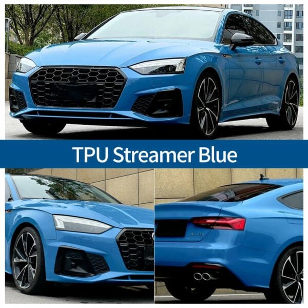 Premium TPU Streamer Blue Color PPF Roll - Image 2