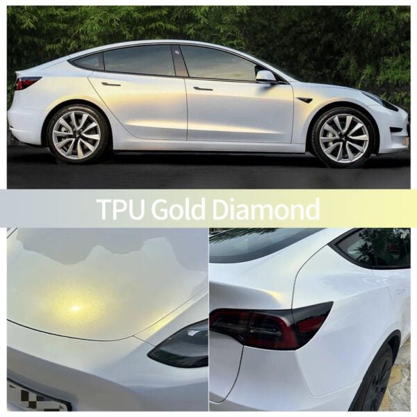 Premium TPU Gold Diamond Color PPF Roll - छवि 2