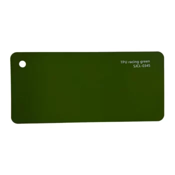 Carte d'échantillons de rouleau TPU PPF vert course