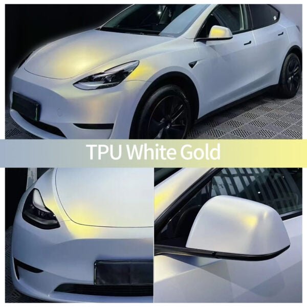 TPU White Gold Color PPF Roll - Image 2