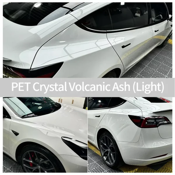 PET Crystal Light Volcanic Ash Car Wrap - Imagem 2
