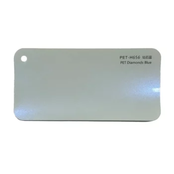 PET Diamonds Turn White to Blue Vinyl Wrap Roll