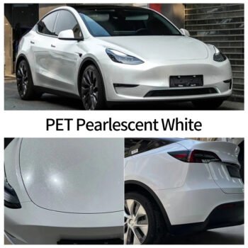 PET Pearlescent White Car Wrap Roll