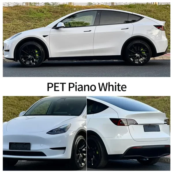 ⁦Piano White Car Wrap Roll⁩ - الصورة ⁦2⁩