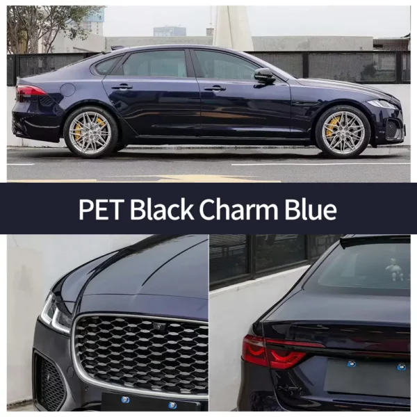 Film vinyle bleu Black Charm