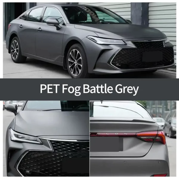 Matte Battle Grey Vinyl Wrap Roll - Image 2