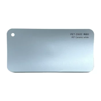 Carte d'échantillons de pellicule vinyle PET Ceramic White pour voiture