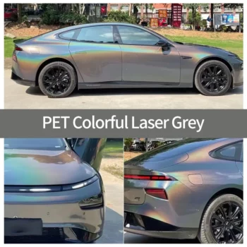 PET Bunte Lasergraue Autofolienhülle