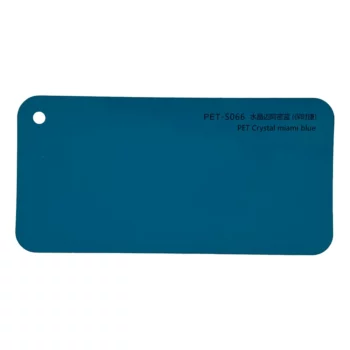 Cartão de amostra de envelopamento de carro Crystal Miami Blue