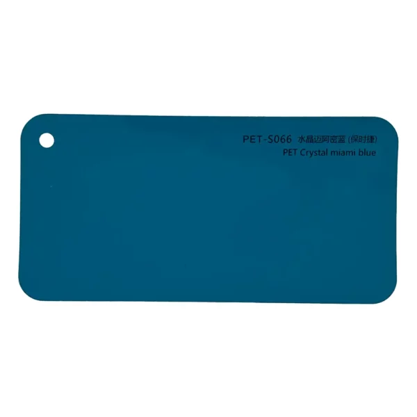 Cartão de amostra de envelopamento de carro Crystal Miami Blue