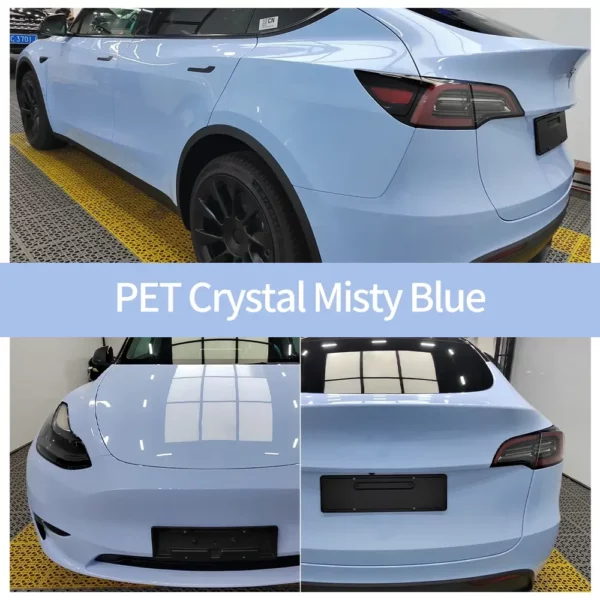 Crystal Misty Blue Car Wrap case
