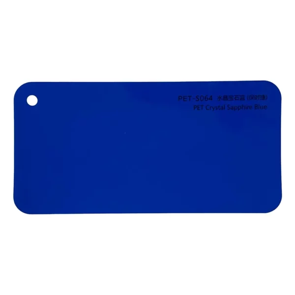 Crystal Sapphire Blue Car Wrap sample card