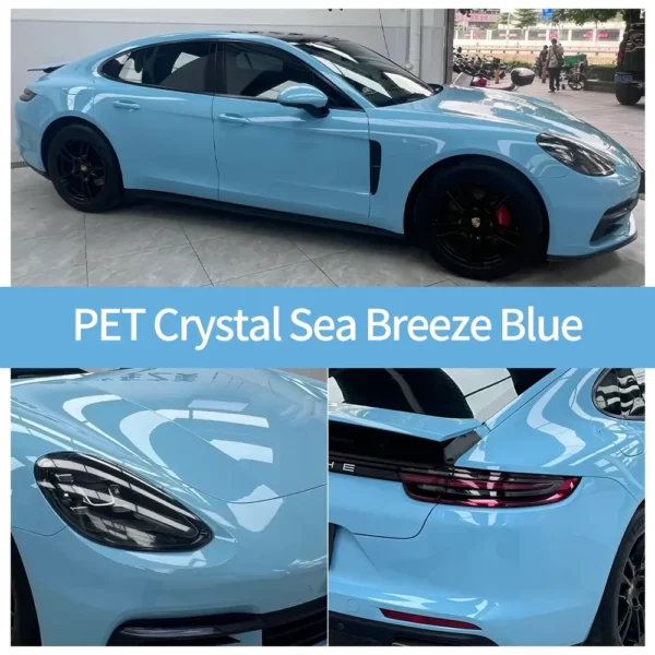 Crystal Sea Breeze Blue Car Wrap case