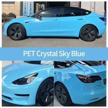 Crystal Sky Blue Car Wrap case