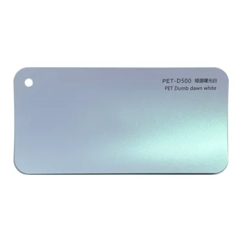 Matte Dawn White Car Vinyl Wrap sample card