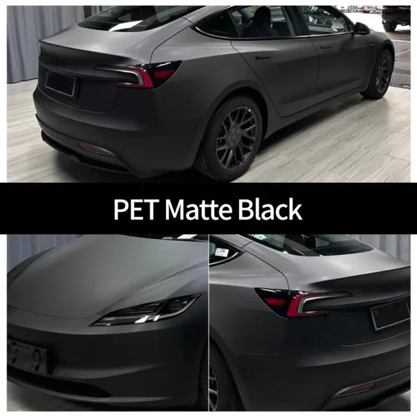 Matte Black Car Wrap Roll – Bild 2