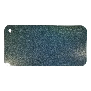 PET Rainbow Laser Aurora Green Car Wrap Musterkarte