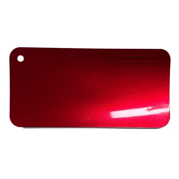 Ultra Glossy Metallic Soul Red Car Wrap sample card