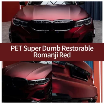 Super Matte Chrome Romanee Red Car Wrap case
