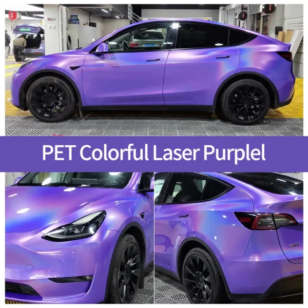 Rainbow Laser Lila Auto-Vinylfolie