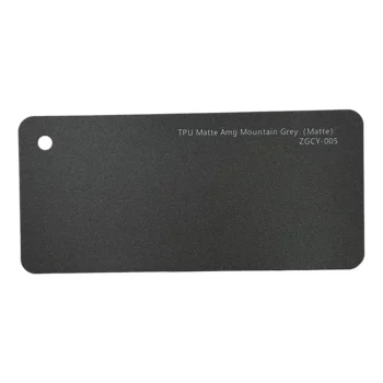Matte Amg Mountain Grey TPU PPF sample card