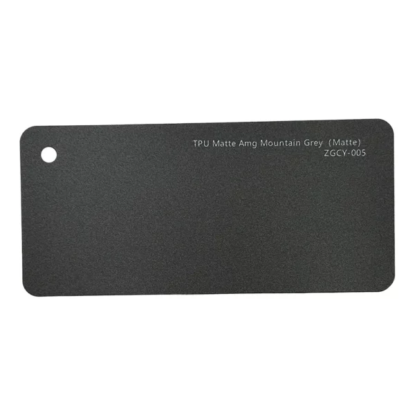 Matte Amg Mountain Grey TPU PPF sample card