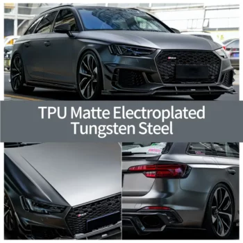 Coque en TPU PPF en acier tungstène électroplaqué mat