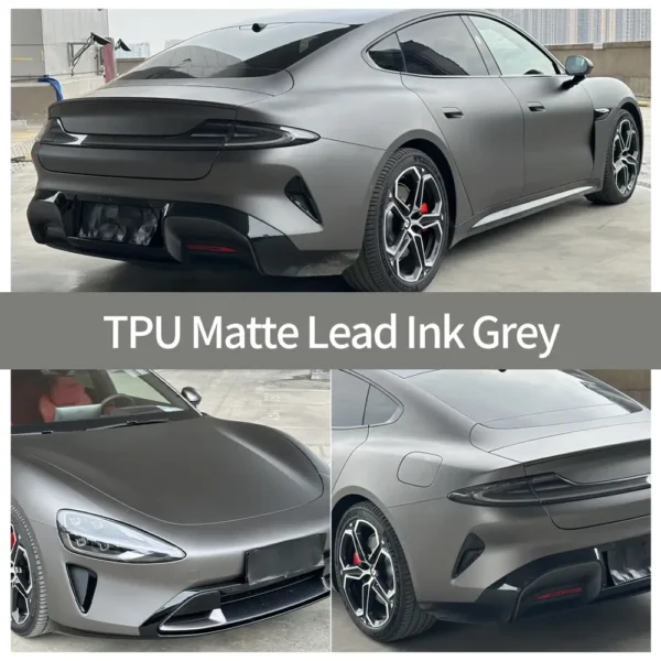 Estuche de TPU PPF con tinta de plomo gris mate