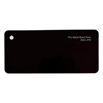 Metal Black Rose Color PPF sample card