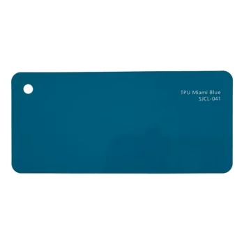 Cartão de amostra PPF TPU na cor Azul Miami