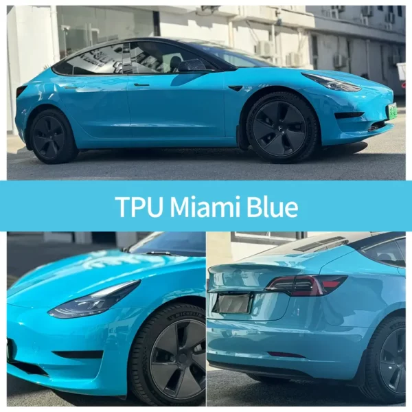 Capa PPF TPU na cor Azul Miami