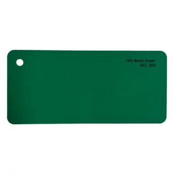 Carte d'échantillons de TPU PPF vert rétro