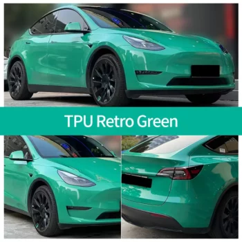 Coque TPU PPF verte rétro