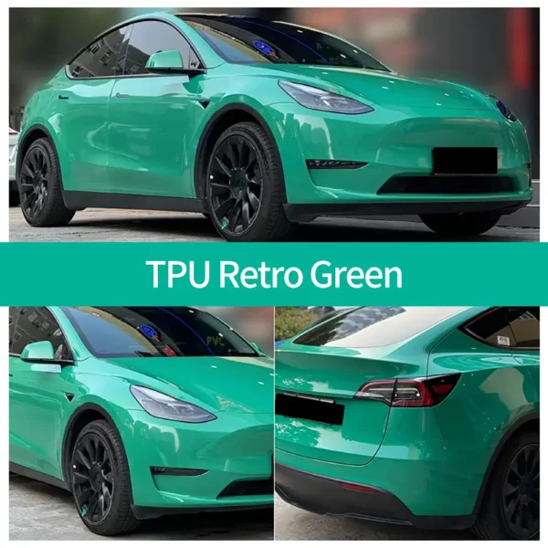 Coque TPU PPF verte rétro