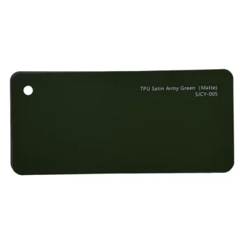 Образец карты Satin Matte Army Green TPU PPF
