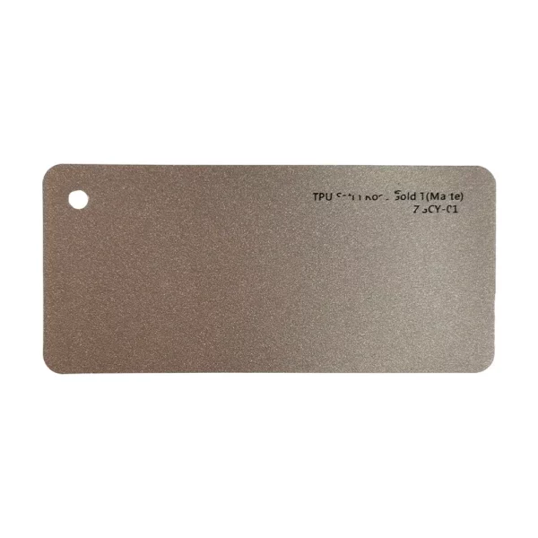 Cartão de amostra PPF T em ouro rosa acetinado