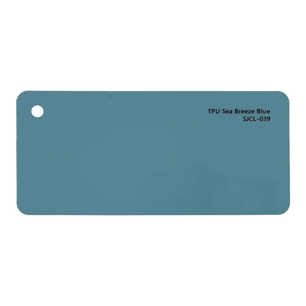 TPU Sea Breeze Blue color PPF sample card