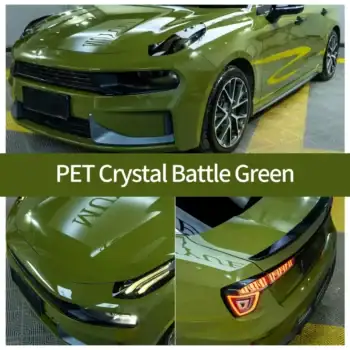 Crystal Battle Green Autofolie