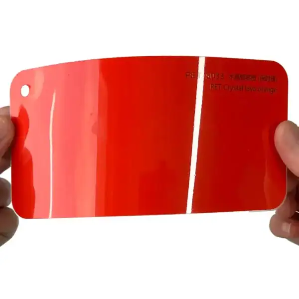 PET Crystal Lava Orange Car Wrap finish